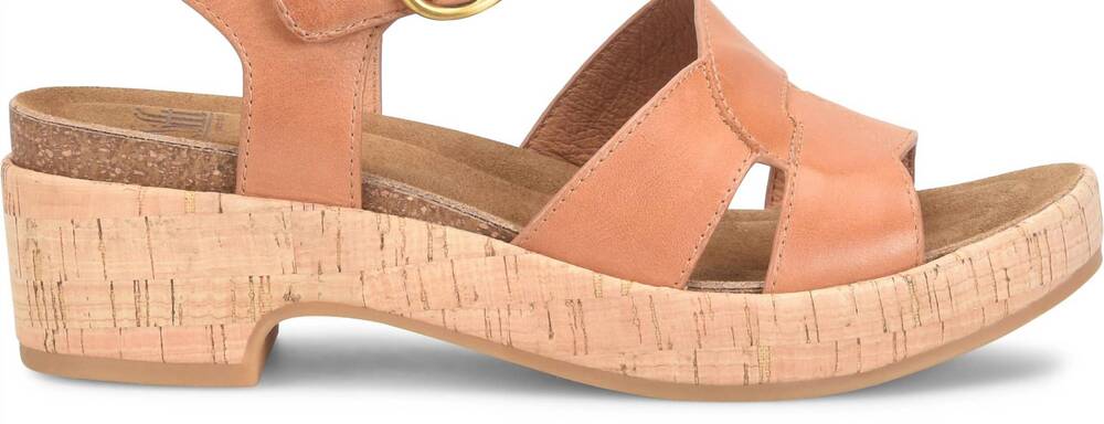 NEW SOFFT women's capri sandals in luggage